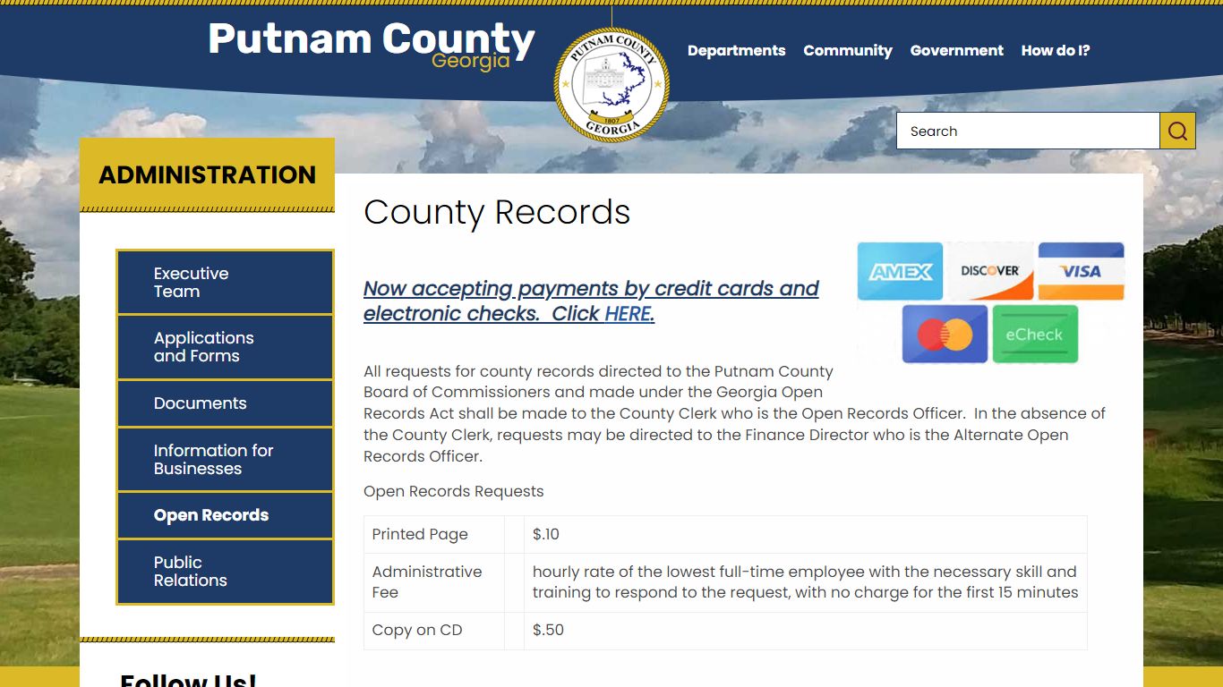 County Records | Putnam County Georgia